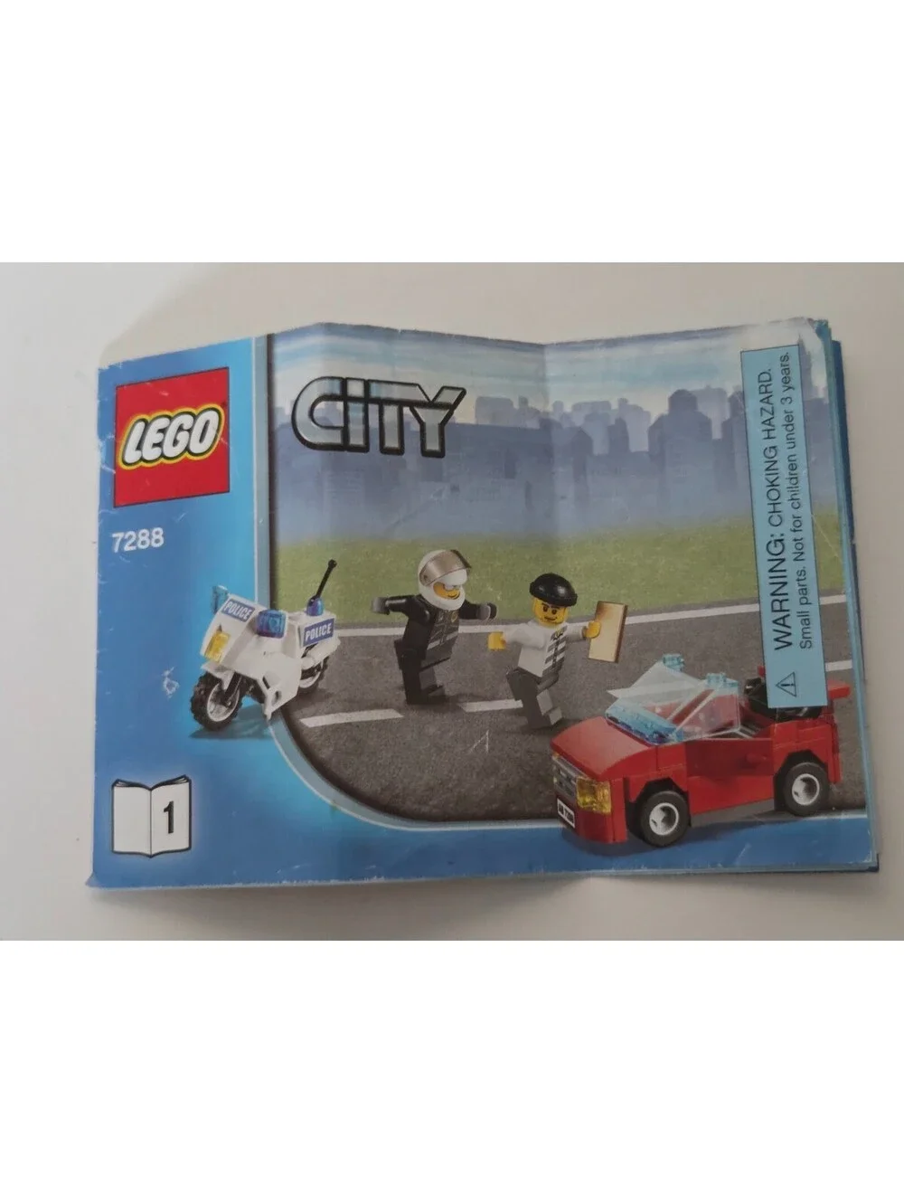 Lego City Set 7288 Mobile Police Unit Instruction Manual Booklet 1